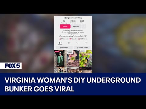 Virginia woman's DIY underground bunker goes viral