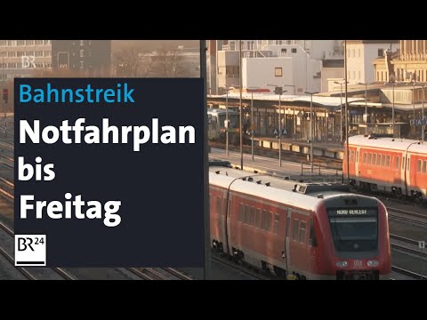 Tarifkonflikt mit der Bahn: Viele Z&uuml;ge stehen still | BR24