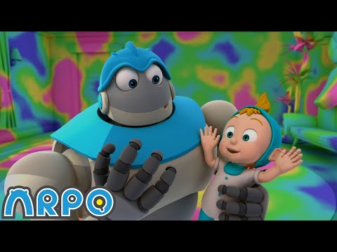 Robot Over The Rainbow | ARPO The Robot | Full Episode | Baby Compilation | Funny Kids Cartoons