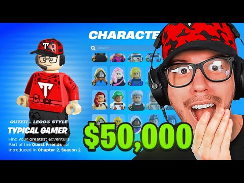 My $50,000 *LEGO* Fortnite LOCKER TOUR! (Early)