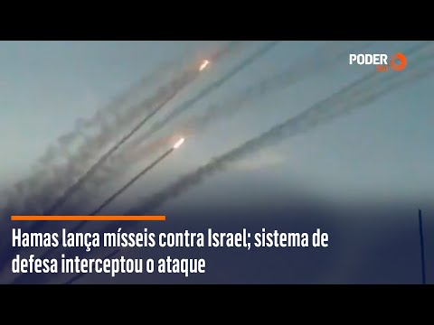 Hamas lança mísseis contra Israel; sistema de defesa interceptou o ataque