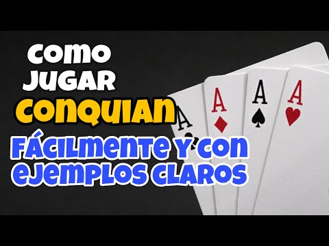 Como jugar conqui&aacute;n explicado detalladamente / como jugar baraja / Conquian como se juega