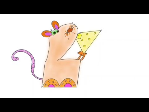 Draw Rat | Kids Drawing  video | Drawing and Coloring | Step by step drawing