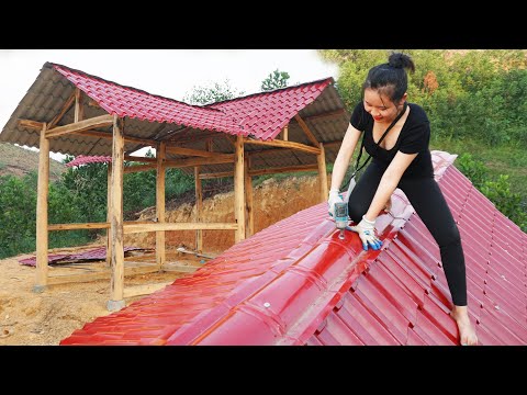 TIMELAPSE: START to FINISHED Building LOG CABIN (Wooden House) -  Woodworking