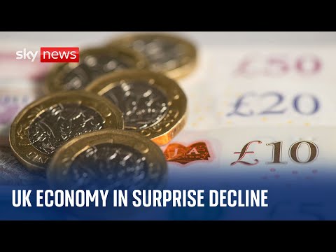 UK economy in surprise decline in October