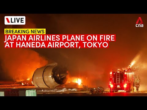 [LIVE] Japan Airlines plane on fire at Tokyo's Haneda Airport