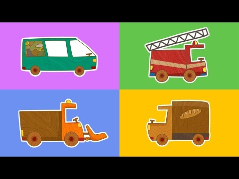 Car Toons full episodes! A fire truck, a tractor &amp; a water tank truck. Cars and trucks.