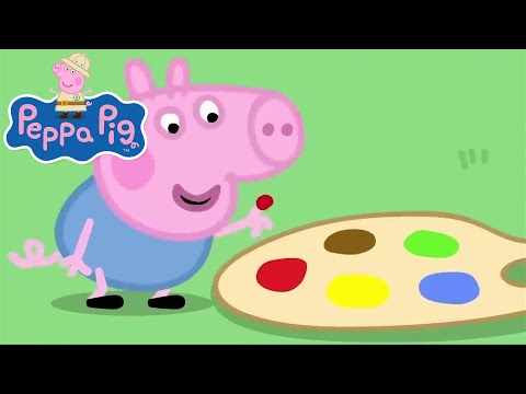 Peppa Watches Daddy Pig Paint!