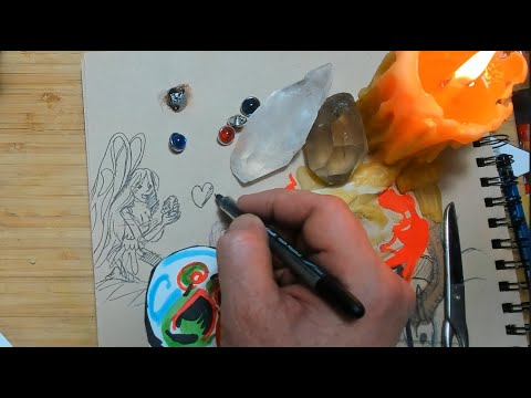 ASMR sketching for sleep