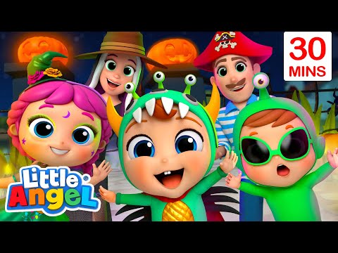 Family Halloweens Song  | Little Angel Kids Songs &amp;amp; Nursery Rhymes