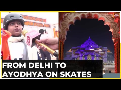 Meet The Skater Who Travelled 750 KMs From Delhi To Ayodhya For Lord Ram Ahead Of Ram Mandir Event