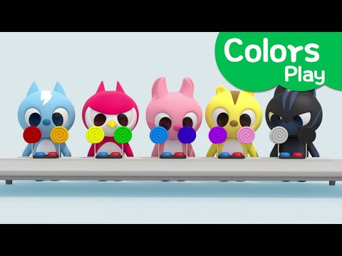 Learn colors with Miniforce | Eating Colored Candy | Color candy | color play | Mini-Pang TV 3D Play