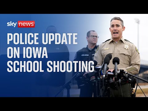 Police hold news conference after multiple people injured in Iowa school shooting