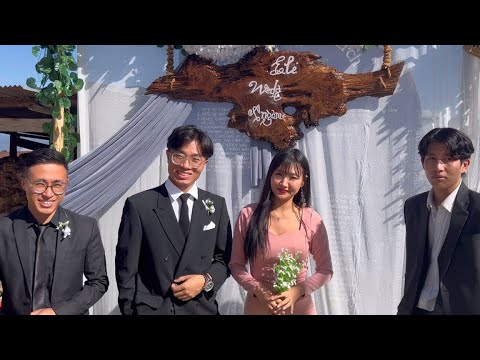 Welcome to my sister's humble wedding . A Tangkhul wedding 