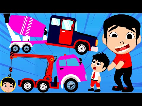 Memperbaiki Mainan Truk Molen Dan Mobil Derek Yang Rusak Di Mall Store, Car And Truck Toys Cartoon