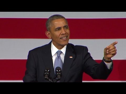 Obama to heckler: You're screwing up my speech
