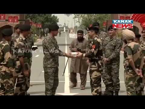 BSF, Pakistan Rangers Exchange Sweets On India's 75th Independence Day