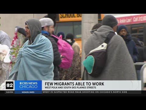 Few migrants in Chicago able to work as shelter stay limit approaches