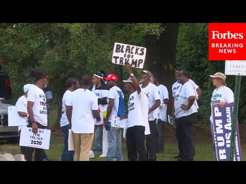 Supporters Of Former President Trump Demonstrate Outside The Fulton County Jail In Georgia