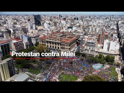 MARCHAN CONTRA REFORMAS | Miles de sindicalistas se manifiestan contra propuestas de Milei