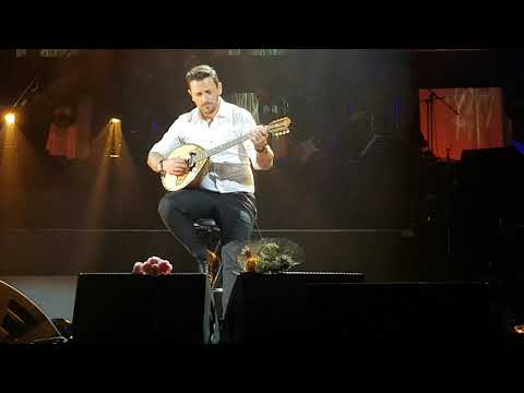 Nikos Vertis playing the bouzouki - special moment Bucharest concert 28.02.2020