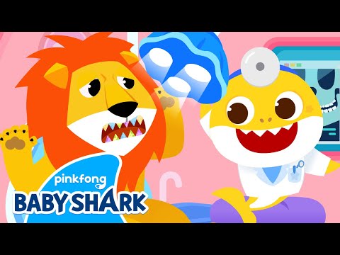 Ouchie, What Brings You Here, Lion? | +Compilation | Baby Shark Doctor Episode | Baby Shark Official