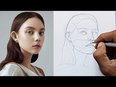 how to draw face| Loomis method