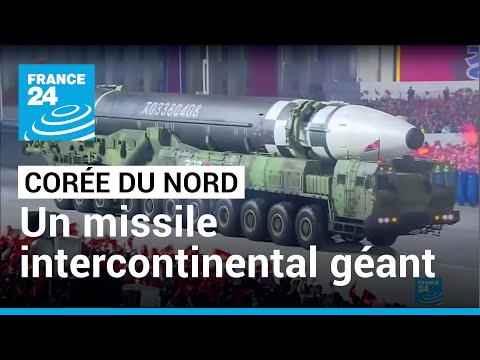 La Cor&eacute;e du Nord pr&eacute;sente son missile intercontinental g&eacute;ant &bull; FRANCE 24