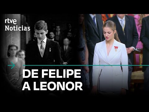 LEONOR vs. FELIPE VI: Comparamos la JURA de la PRINCESA con la de su PADRE hace 37 A&Ntilde;OS | RTVE