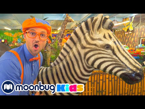 Blippi Explores Jungle Animals! 