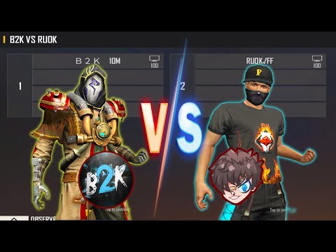 B2K VS RUOK FF | BORN2KILL VS RUOK 1V1 MOST AWAITED ROOM IN THE WORLD