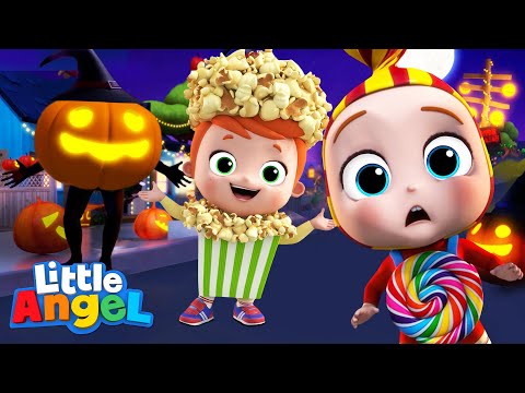 Scary Halloween Monsters | Little Angel Kids Songs &amp; Nursery Rhymes