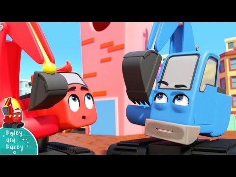 Find the Shapes - Construction Cartoons for Kids | Digley and Dazey