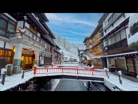 Staying Japan's Snow Village ⛄️ ❄️  GINZAN ONSEN ❄️