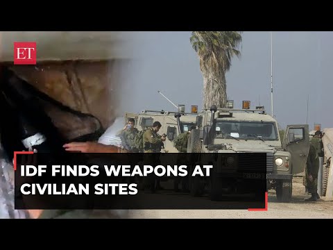 IDF shares a new video, shows weapons at civilian sites in northern Gaza