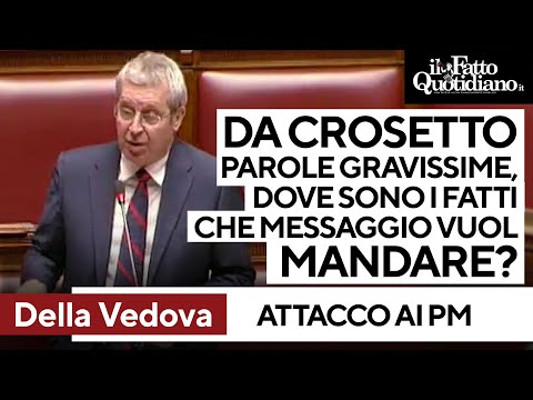 Attacco ai pm, Della Vedova a Crosetto: &quot;Accuse gravi, e i fatti? Che messaggio vuol mandare?&quot;