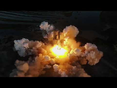 [DRONE CAM] Starship IFT-2 Launch