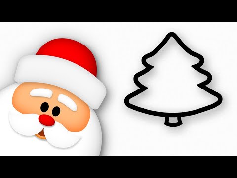 Christmas Tree &amp; Santa Claus drawing | Happy New Year!