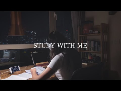 3hr late night study with me | pomodoro 50/10, piano bgm