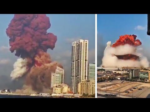 Huge explosion rocks central Beirut