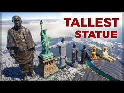 ◄ Tallest statue size comparison ► 3d animation