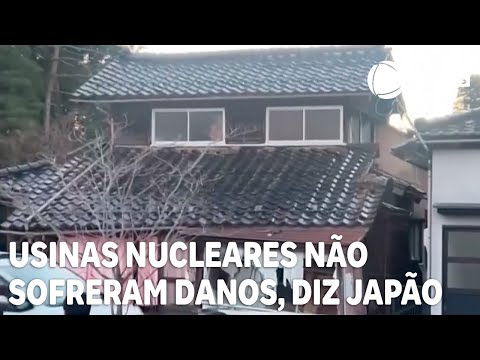 Jap&atilde;o informa que terremoto n&atilde;o danificou usinas nucleares