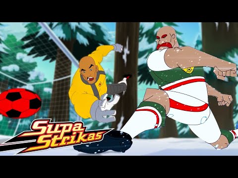 Mountain Training and Iron Tank's Icy Trick 🏔️ Supa Strikas Soccer Cartoon | Football Videos