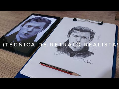 Aprende a RETRATAR REALISTA de con T&Eacute;CNICAS F&Aacute;CILES! TOM HOLLAND