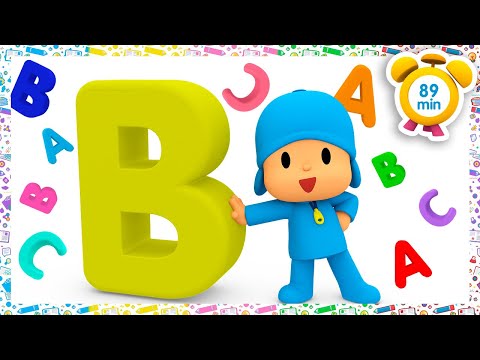 🔤 POCOYO IN ENGLISH - Learn The Alphabet With Pocoyo [89 min] Full Episodes |VIDEOS &amp; CARTOONS