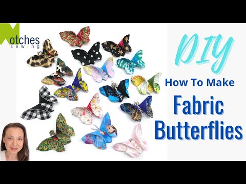 How to Make a Butterfly with Fabric - DIY Fabric Butterflies