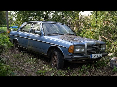 Starting Mercedes-Benz w123 300D After 11 Years + Test Drive