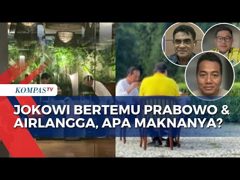 Jokowi Bertemu 4 Mata dengan Prabowo dan Airlangga Hartarto, Pertegas Arah Dukungan?