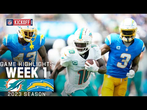 Miami Dolphins vs. Los Angeles Chargers | 2023 Week 1 Game Highlights