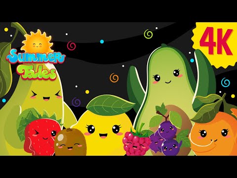 NOW IN 4K! Baby Sensory - Fruity Party Overload - Fun video with music and animation! | Summer Tales